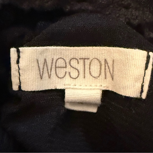 WESTON Sleeveless Top Small – Lace Yoke, Colorful Chevron Print, Made in USA - Picture 3 of 4